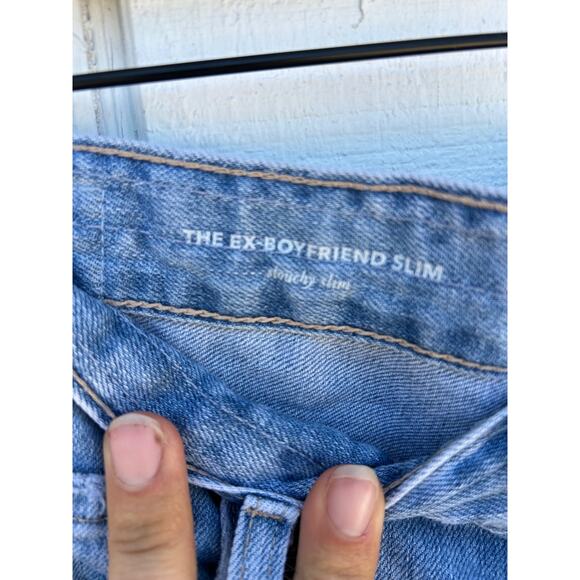 AG Denim The Ex Boyfriend Slouchy Slim Jeans, Distressed‎ & Ripped, Sz 27R - Picture 5 of 7